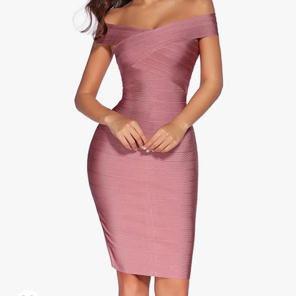 Pink dress from Amazon